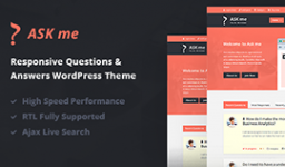 Ask Me – Responsive Questions & Answers WordPress