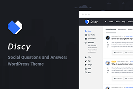 Discy – Social Questions and Answers WordPress Theme